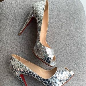 Silver Christian Louboutin size 41.5